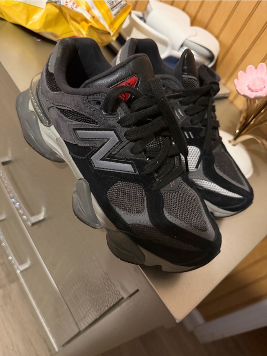 New Balance Shoes - New Balance Black and Gray Retro-Style Chunky Sneakers